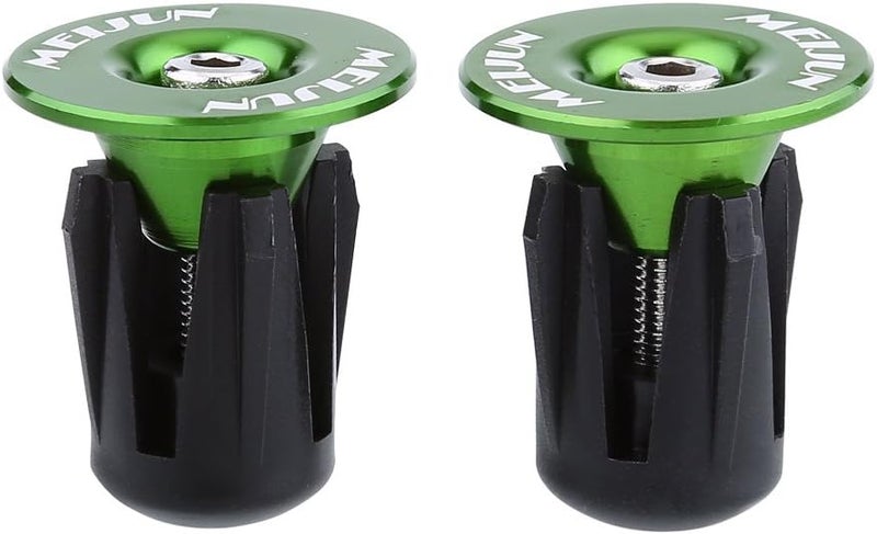woobles Handlebar End Plug, Aluminum Handlebar Grips Handle Bar Cap Stoppers for Bicycle Cycling MTB Road(2pcs) - Image 2